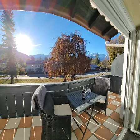 Zugspitzblick Vom Mit Sudbalkon Und Eigenem Bad Gæstehus Garmisch-Partenkirchen